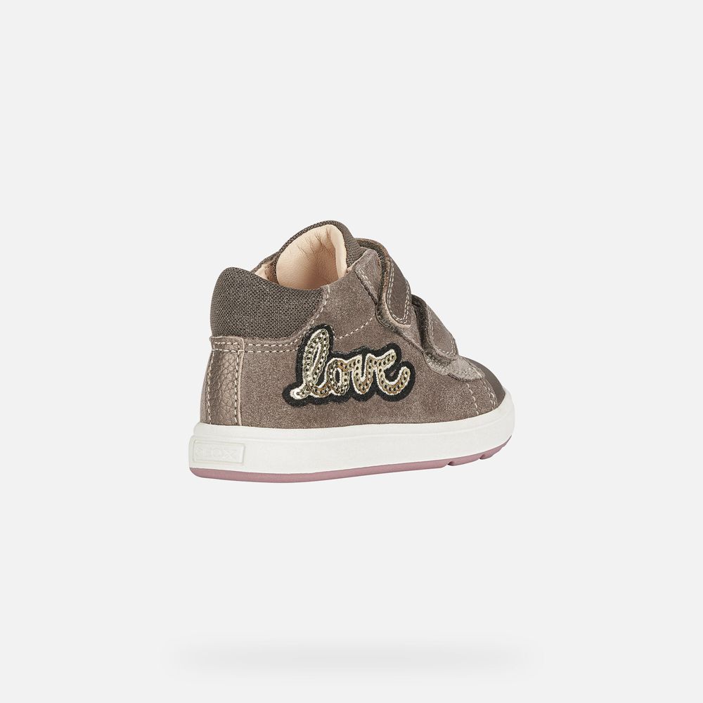 Basket Geox Biglia Girl - Grise Foncé - Bebe 417095-JNU